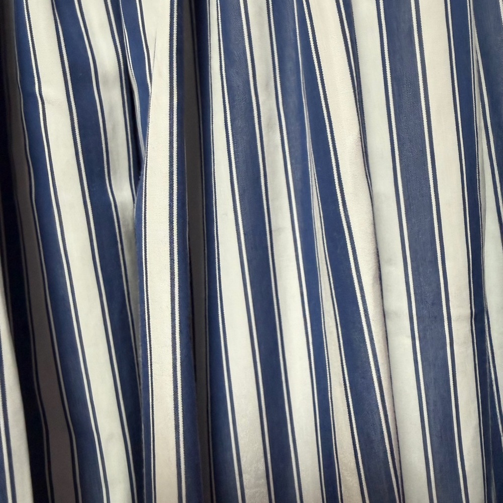 Brooks Brothers Blue & White Striped A-Line Midi Skirt Size 8 NWT 100% Cotton - Picture 9 of 10